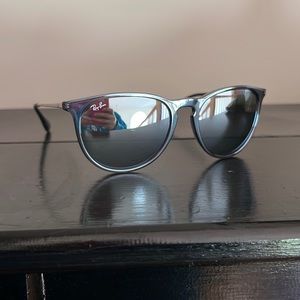 Ray-Ban Erika Sunglasses Silver Chrome